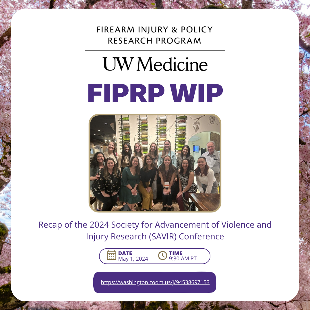 Flyer for May 1 FIPRP WIP